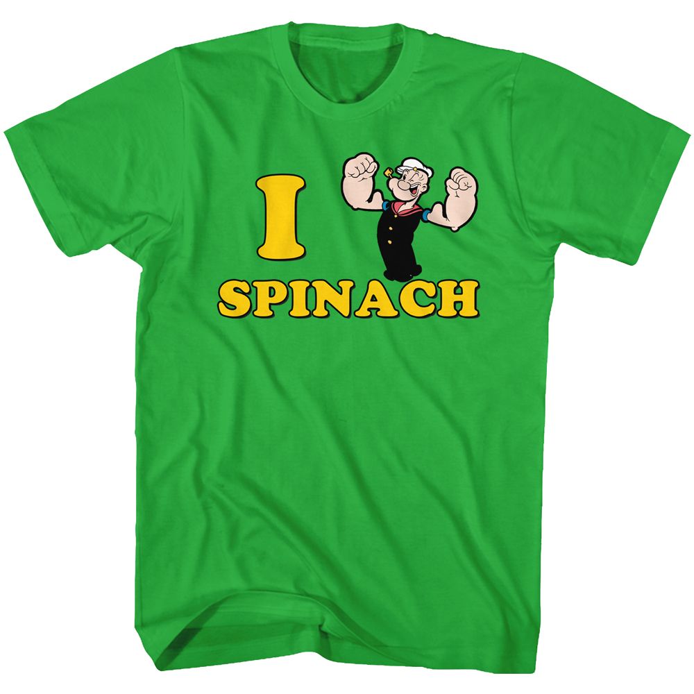 Popeye - I Popeye Spinach - Short Sleeve - Adult - T-Shirt - clothing by TeeHivey.com