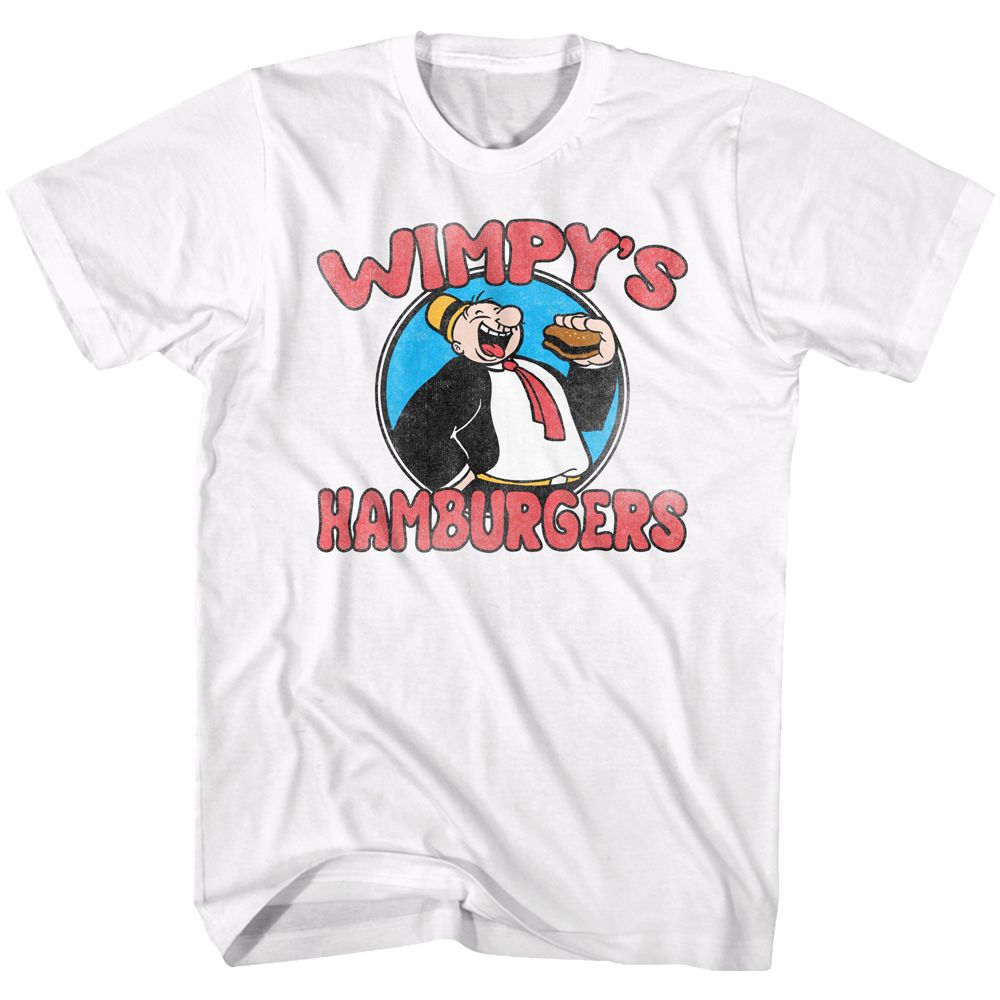 Popeye - Wimpys Burgers - Short Sleeve - Adult - T-Shirt - clothing by TeeHivey.com