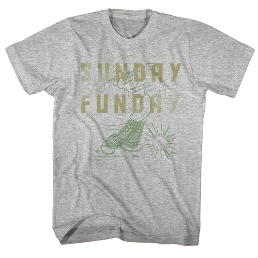Popeye - Sunday - Short Sleeve - Heather - Adult - T-Shirt - clothing by TeeHivey.com