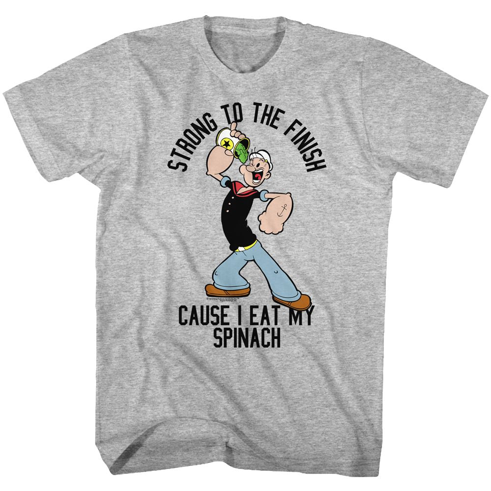 Popeye - Strong 2 - Short Sleeve - Heather - Adult - T-Shirt - clothing by TeeHivey.com