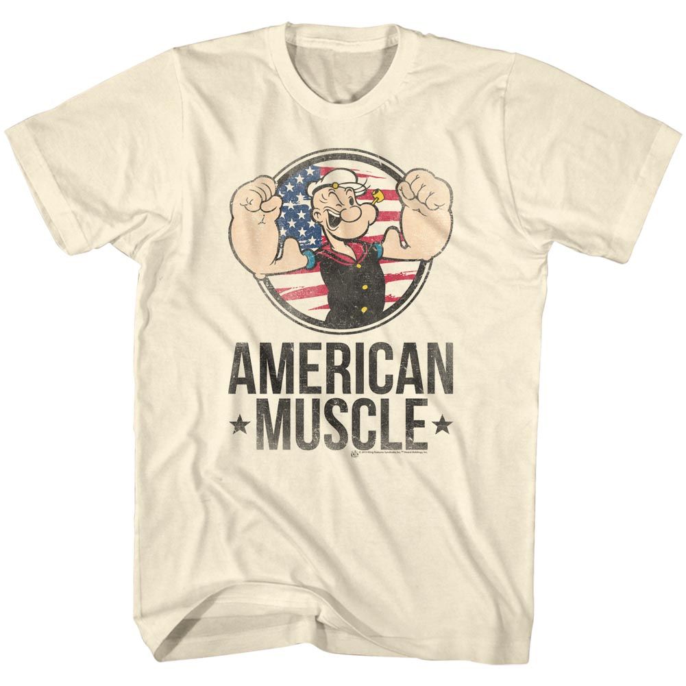 Popeye - Muscle - Short Sleeve - Adult - T-Shirt - clothing by TeeHivey.com