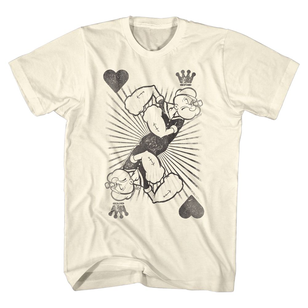 Popeye - King Of Harts - Short Sleeve - Adult - T-Shirt - clothing by TeeHivey.com