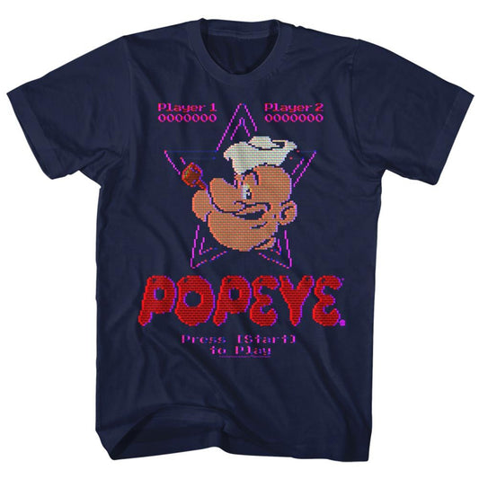 Popeye - Old Game - Short Sleeve - Adult - T-Shirt - clothing by TeeHivey.com