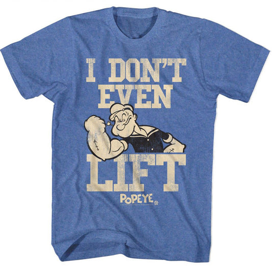 Popeye - No Liftin - Short Sleeve - Heather - Adult - T-Shirt - clothing by TeeHivey.com