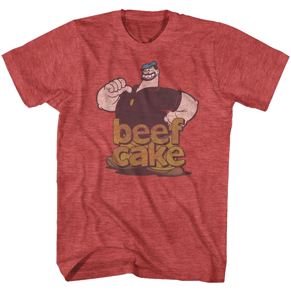 Popeye - Beefcake - Short Sleeve - Heather - Adult - T-Shirt - clothing by TeeHivey.com