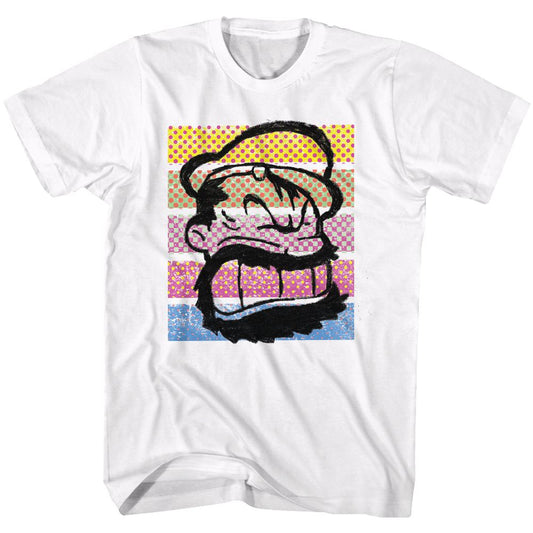 Popeye - Brutus Color Stripes - Short Sleeve - Adult - T-Shirt - clothing by TeeHivey.com