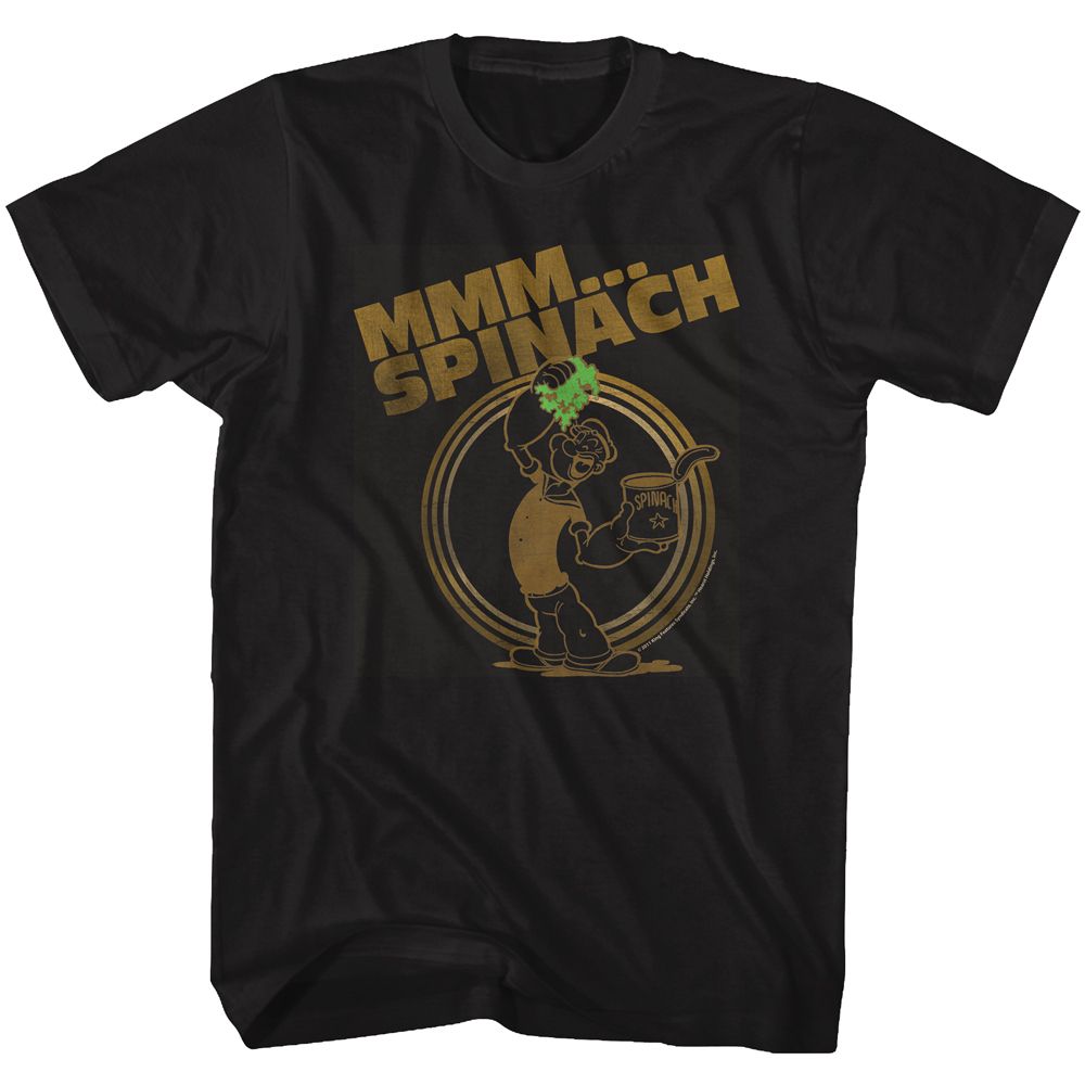 Popeye - Mmmâ€¦Spinach - Short Sleeve - Adult - T-Shirt - clothing by TeeHivey.com