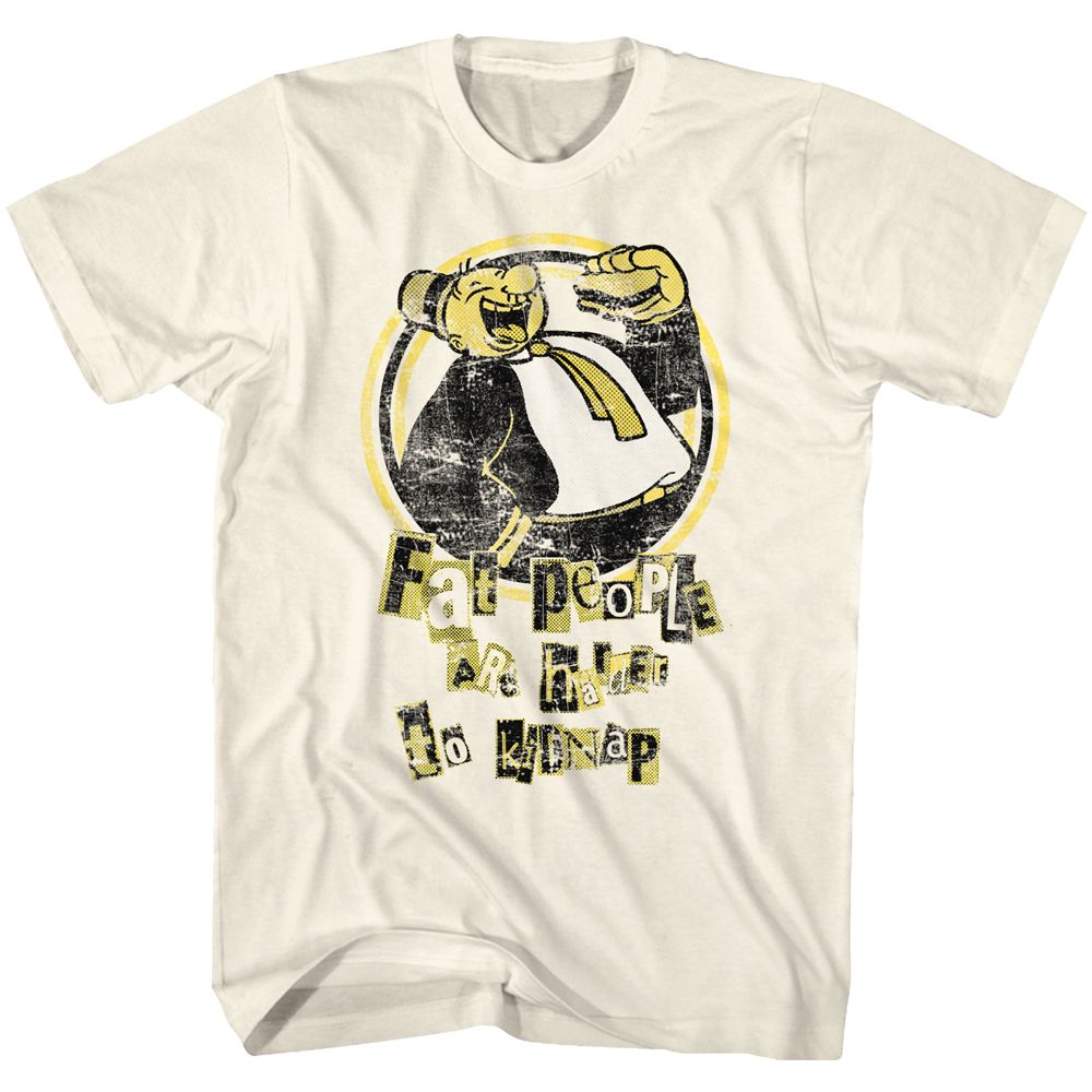 Popeye - Hard To Kidnap - Short Sleeve - Adult - T-Shirt - clothing by TeeHivey.com
