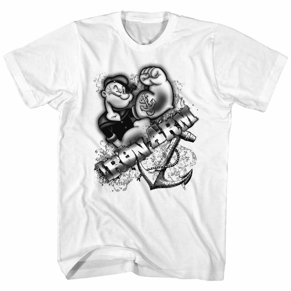 Popeye - Iron Arm - Short Sleeve - Adult - T-Shirt - clothing by TeeHivey.com