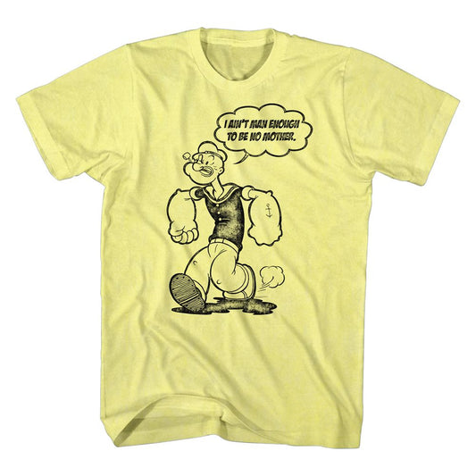 Popeye - Man Enough - Short Sleeve - Heather - Adult - T-Shirt - clothing by TeeHivey.com