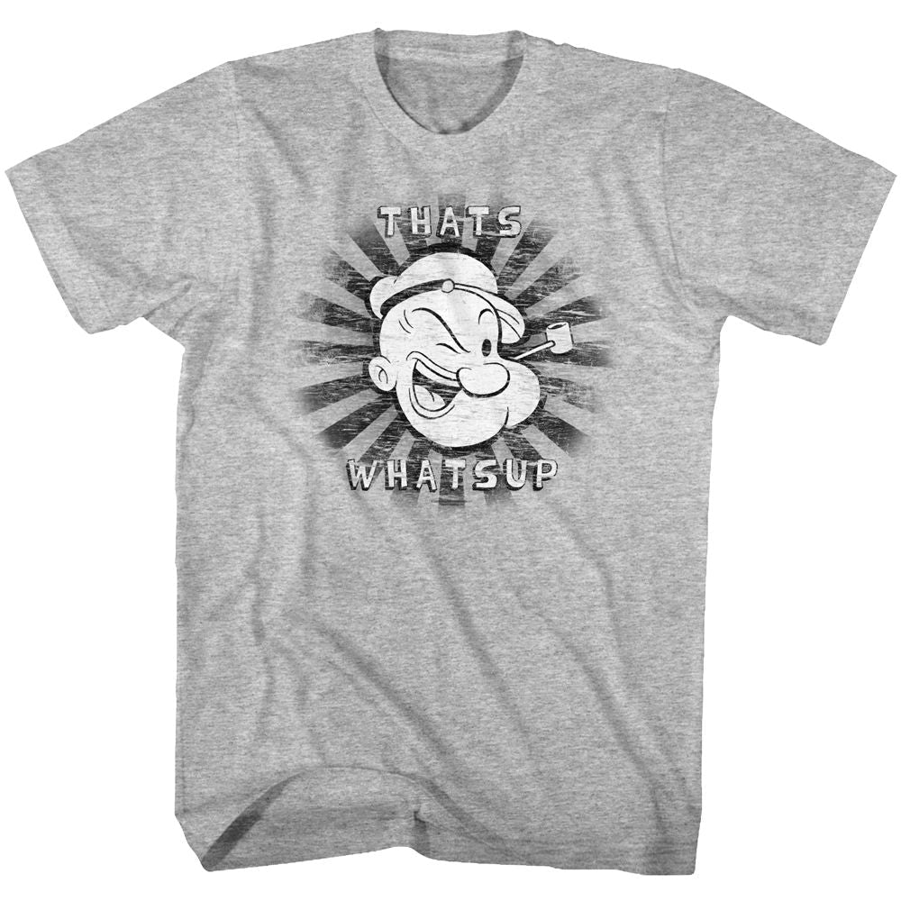 Popeye - That's Whats Up - Short Sleeve - Heather - Adult - T-Shirt - clothing by TeeHivey.com