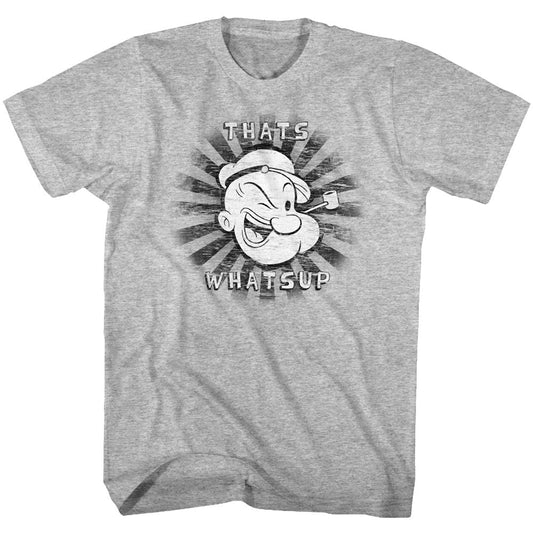 Popeye - That's Whats Up - Short Sleeve - Heather - Adult - T-Shirt - clothing by TeeHivey.com