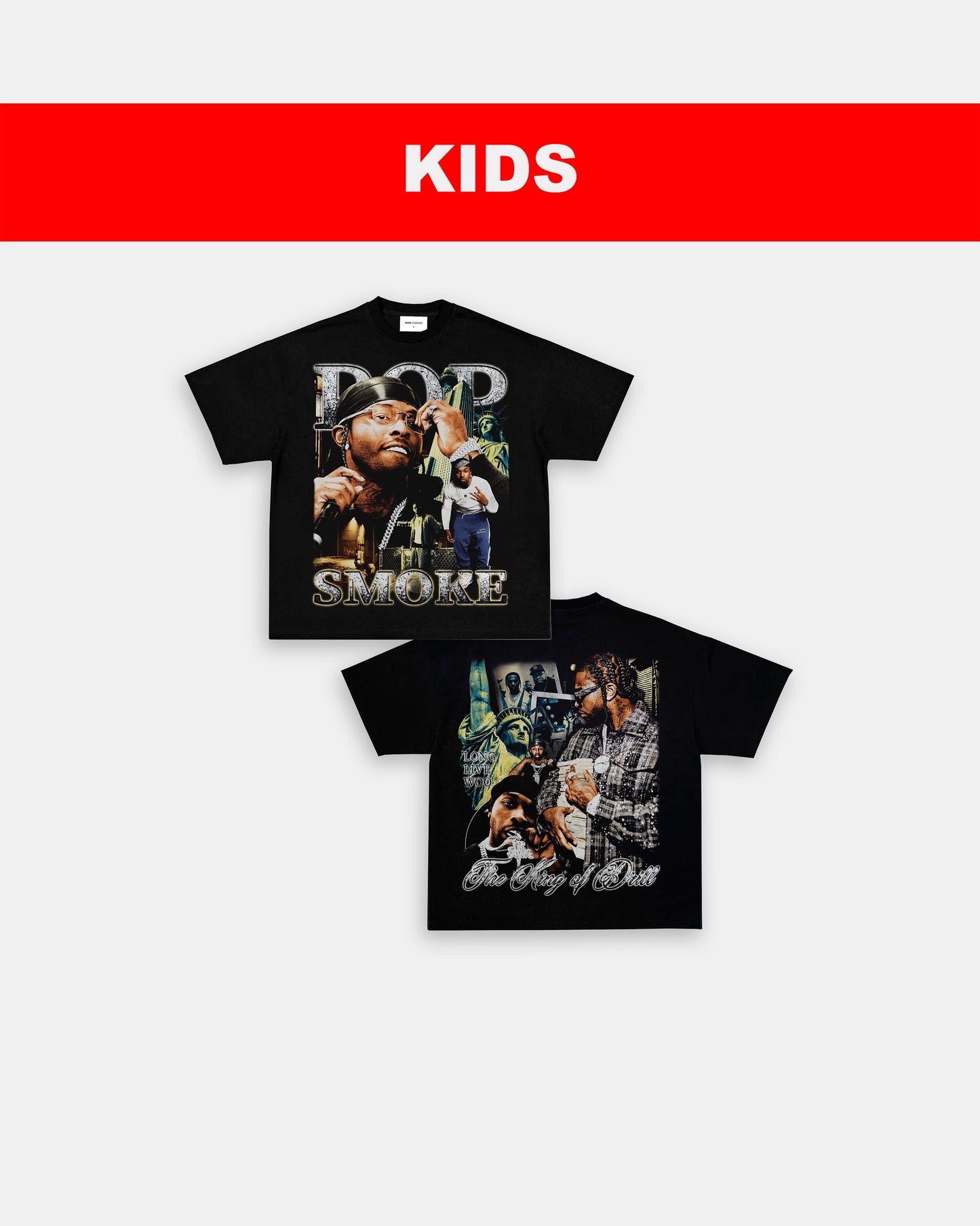POP SMOKE V3 - KIDS TEE - [DS]
