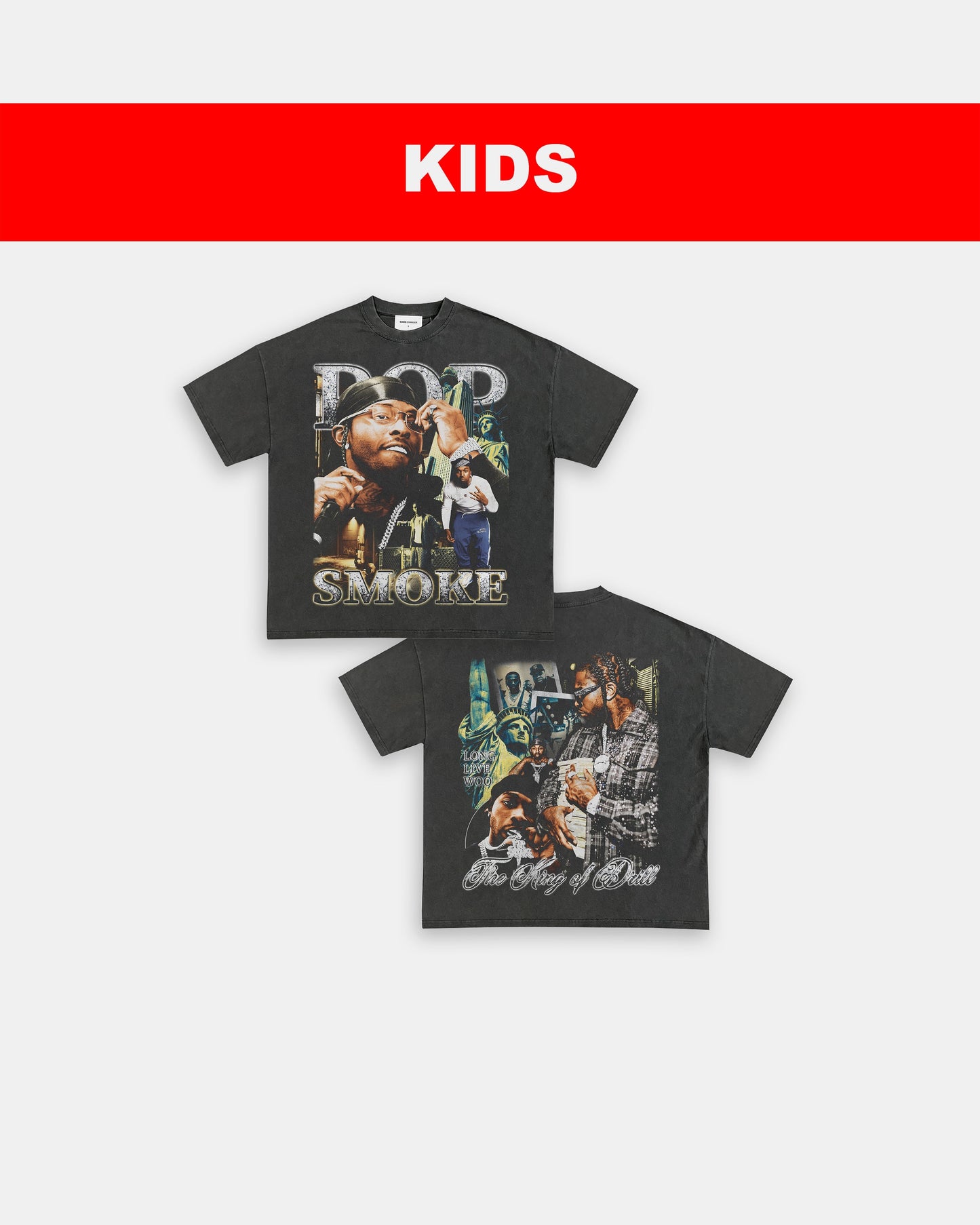 POP SMOKE V3 - KIDS TEE - [DS]