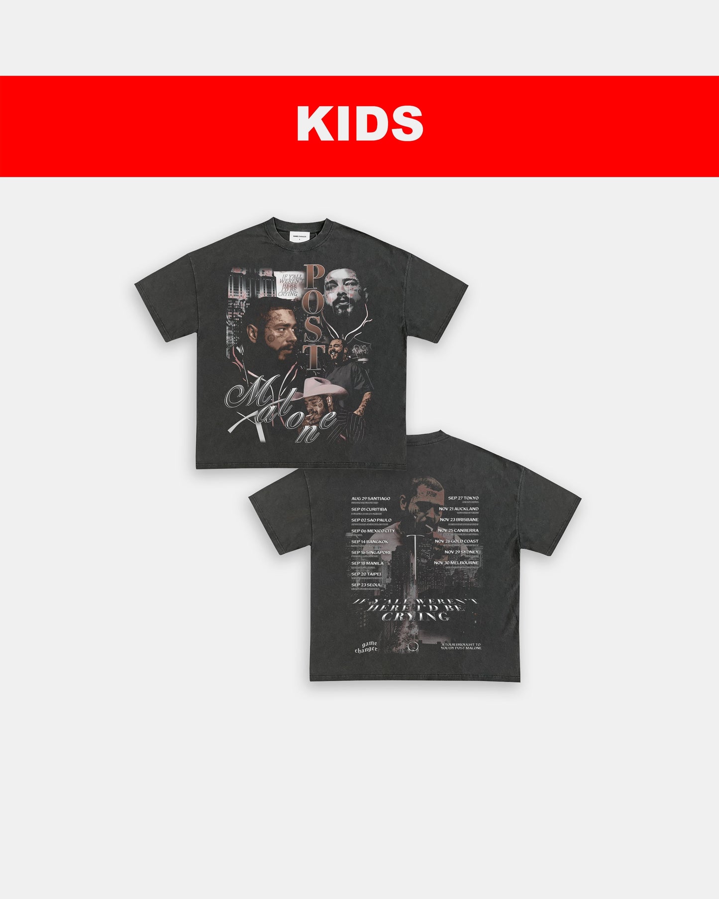 POST MALONE V2 - KIDS TEE - [DS]