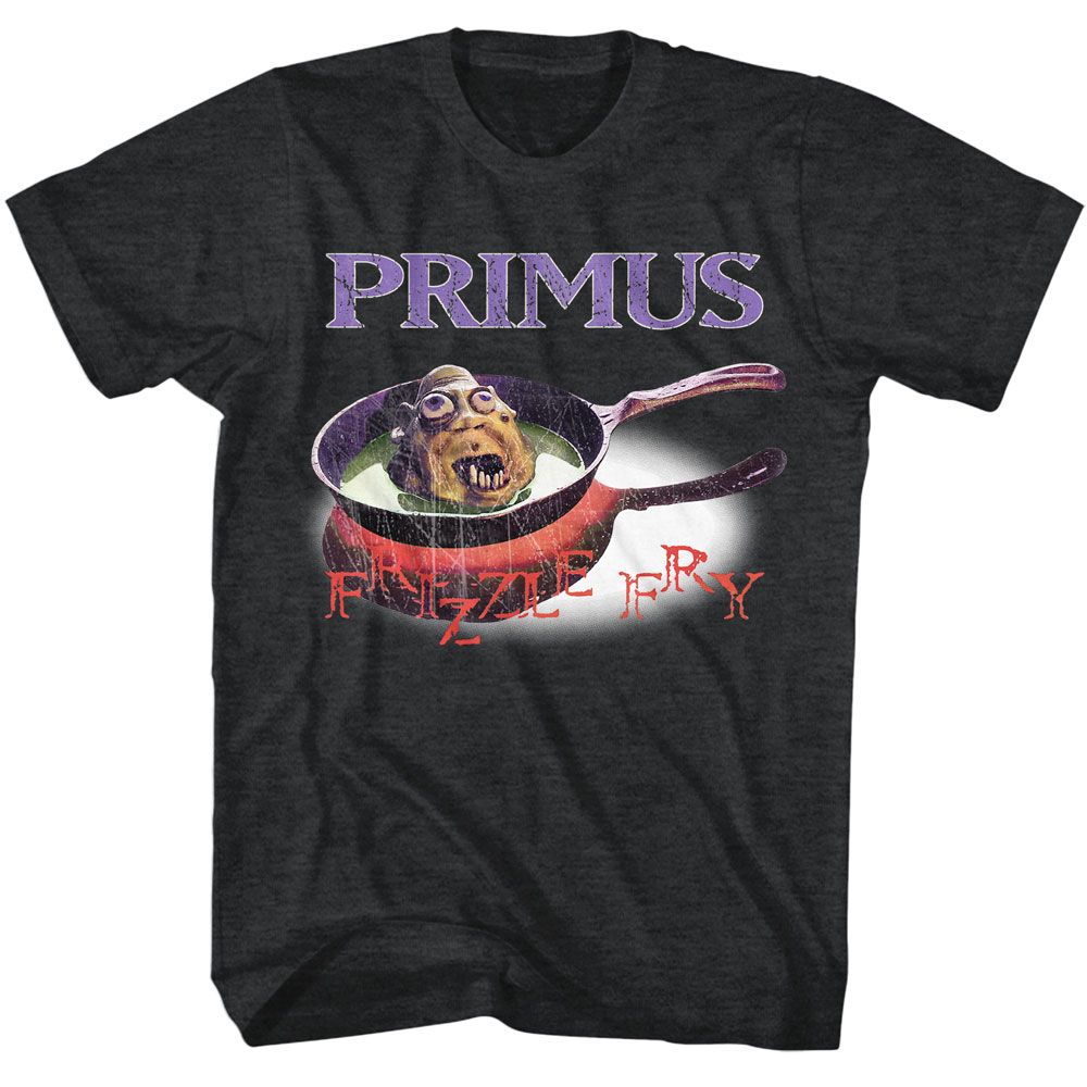 Primus - Frizzle Fry - American Classics - Heather Black Adult Short Sleeve T-Shirt - clothing by TeeHivey.com (Image 1)
