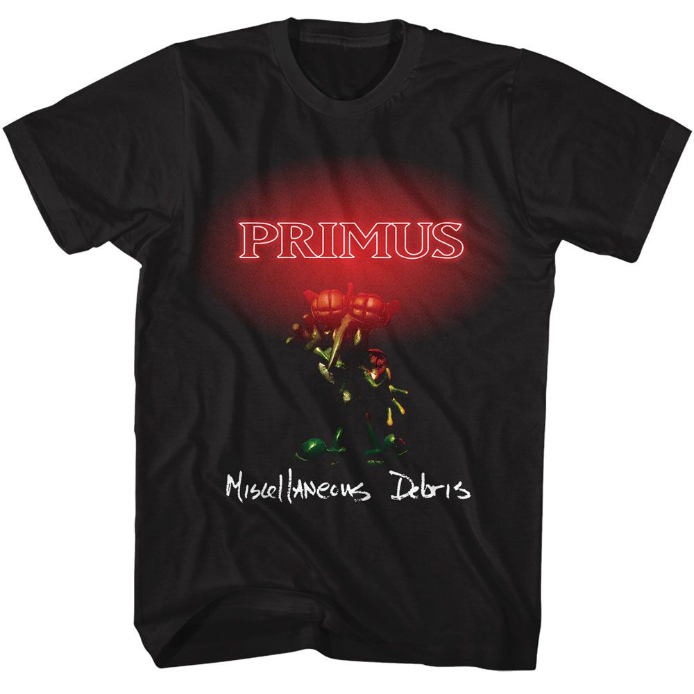 Primus - Misc Debris - American Classics - Solid Black Adult Short Sleeve T-Shirt - clothing by TeeHivey.com (Image 1)