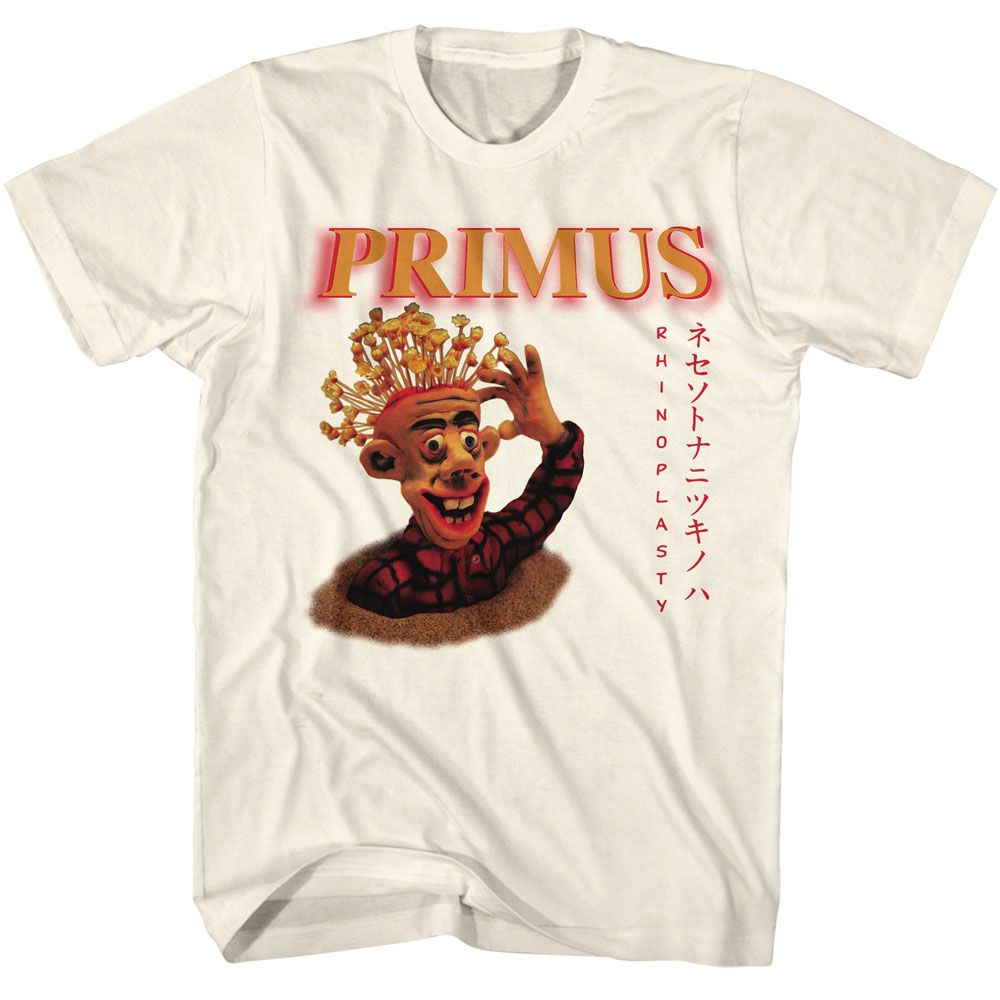 Primus - Rhinoplasty - American Classics - Solid Off-White Adult Short Sleeve T-Shirt - clothing by TeeHivey.com (Image 1)