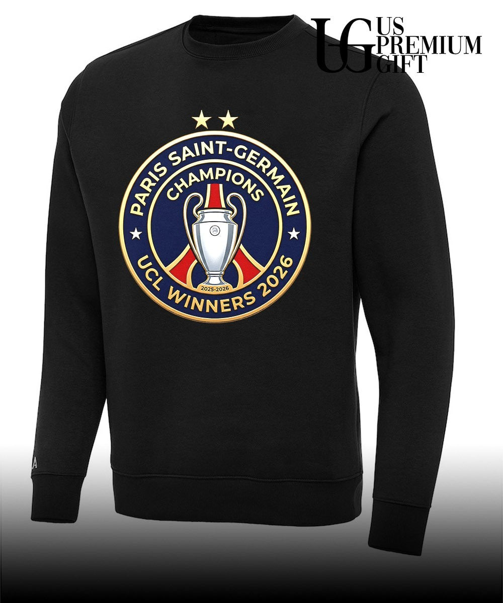 PSG Champions UCL Winners 2026 logo shirt