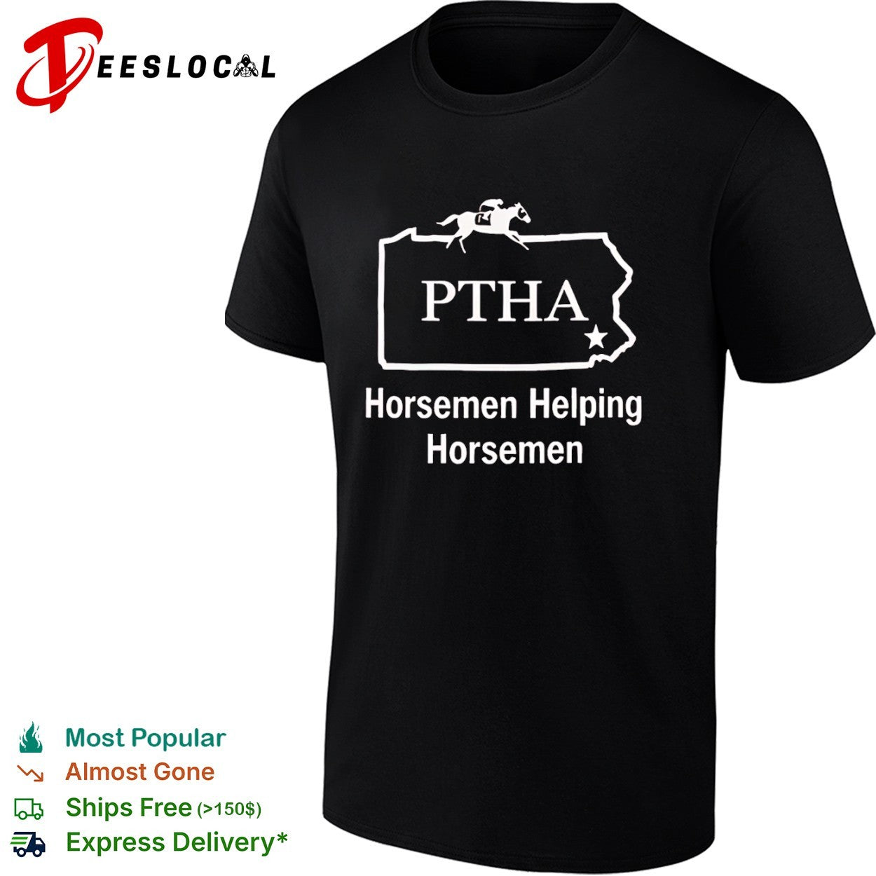 PTHA Horsemen Helping Horsemen Pennsylvania Racing Shirt