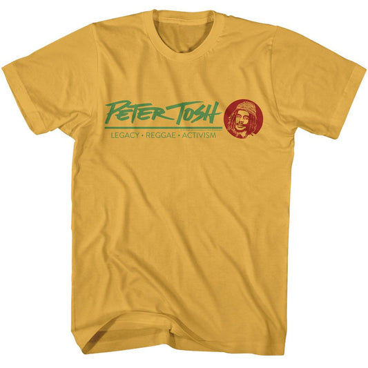 Peter Tosh - Chest - American Classics - Solid Yellow Adult Short Sleeve T-Shirt - clothing by TeeHivey.com (Image 1)