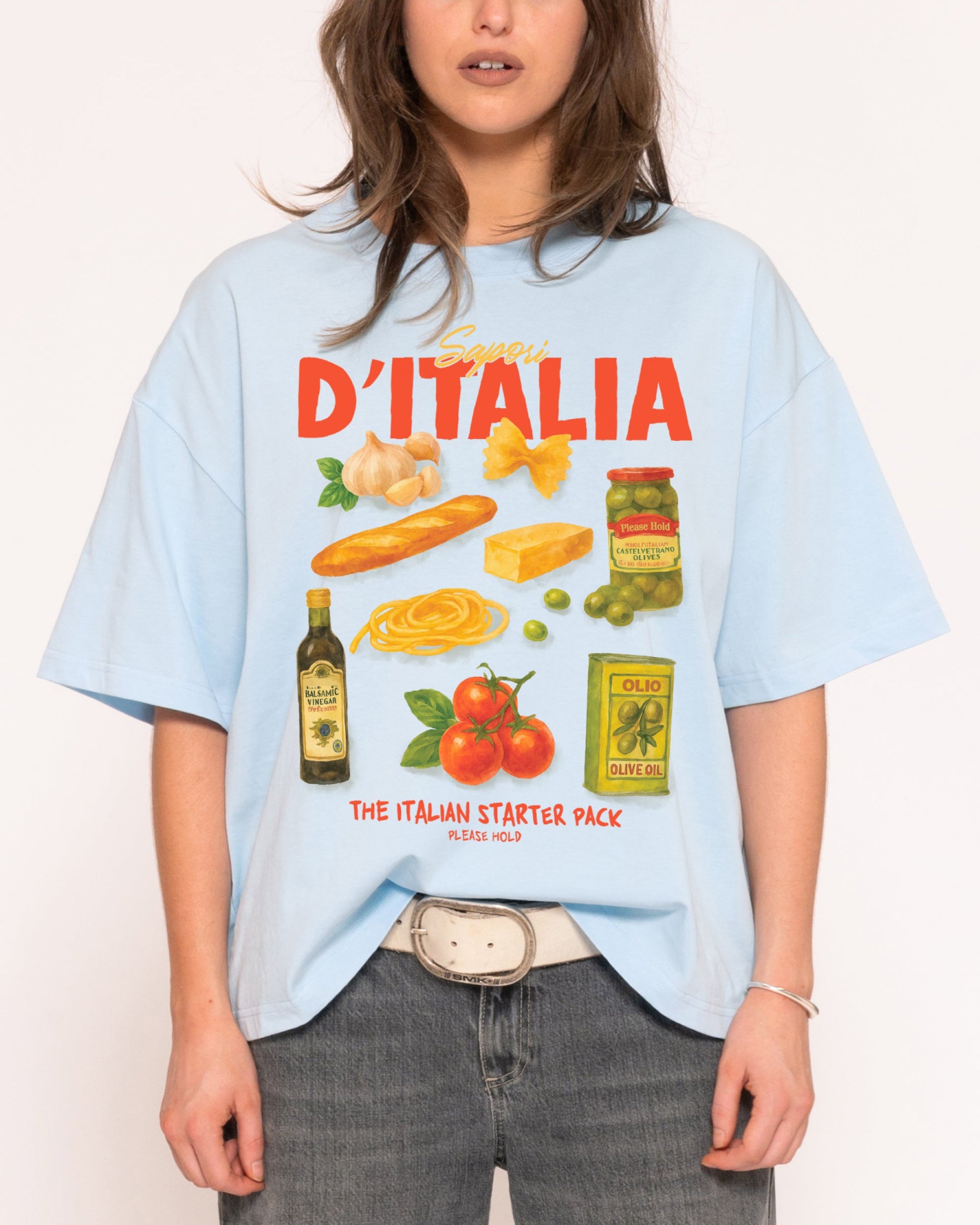 Italian Starter Pack Boxy Crop Tee