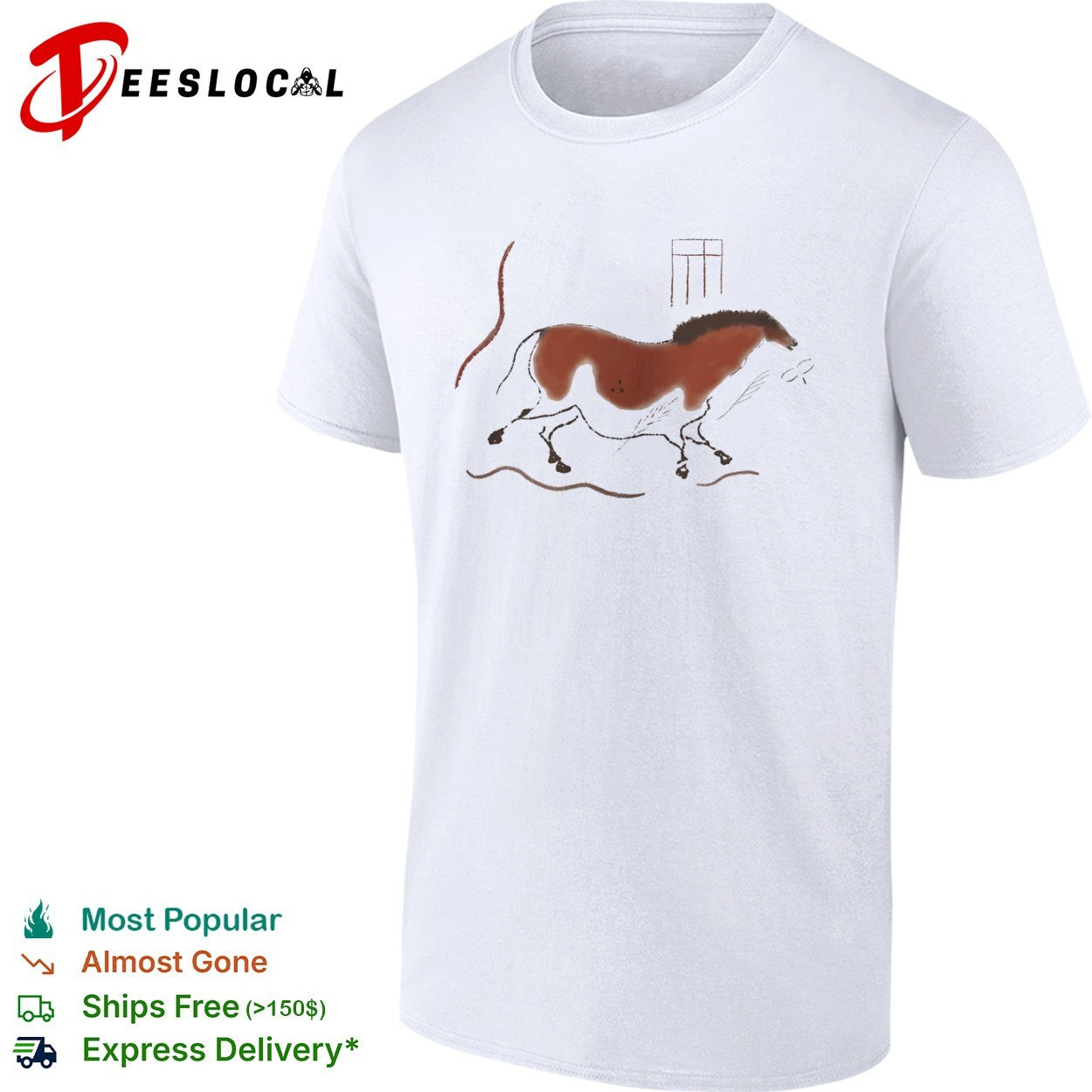 Paleolithic Cave Painting Horse shirt