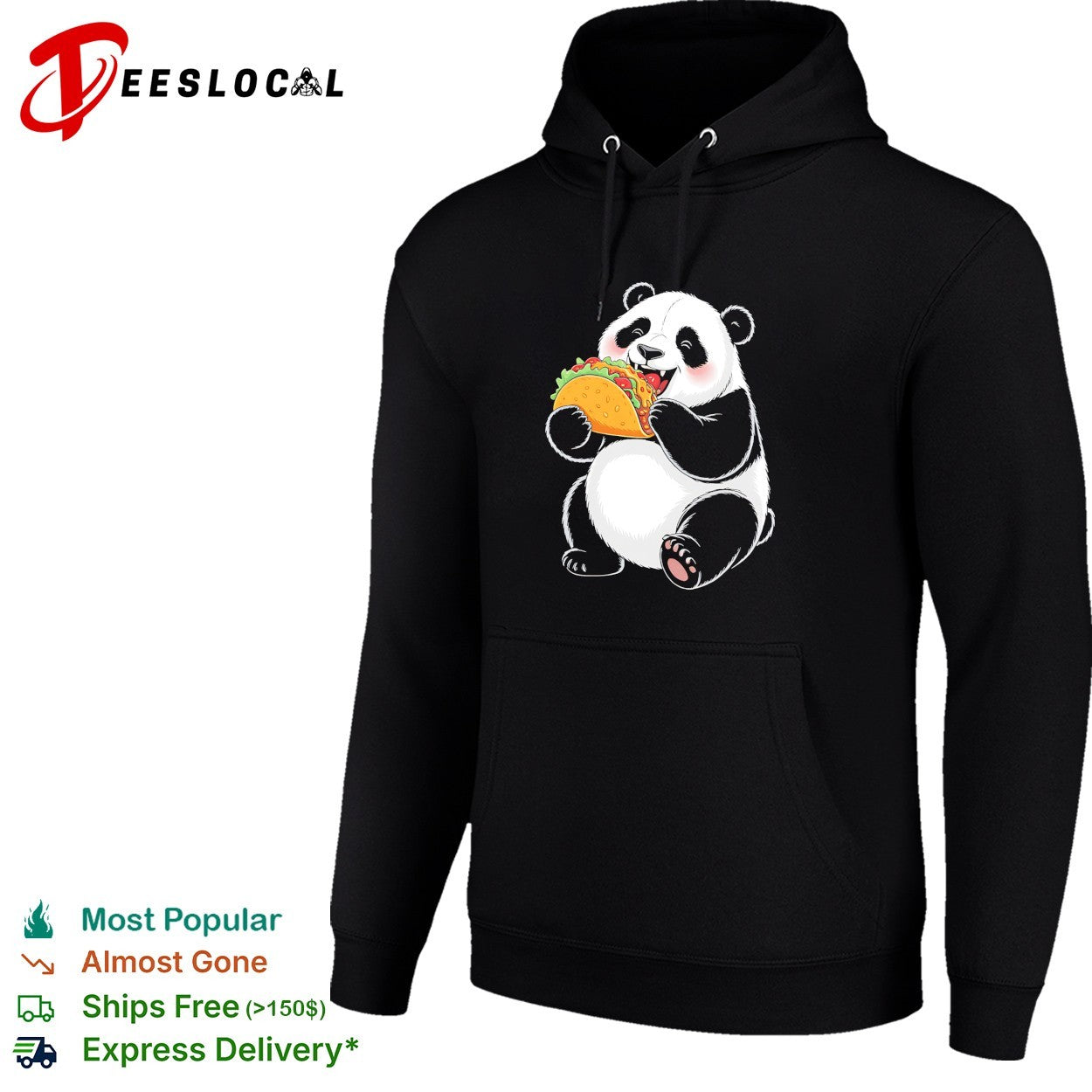 Panda eating taco shirt