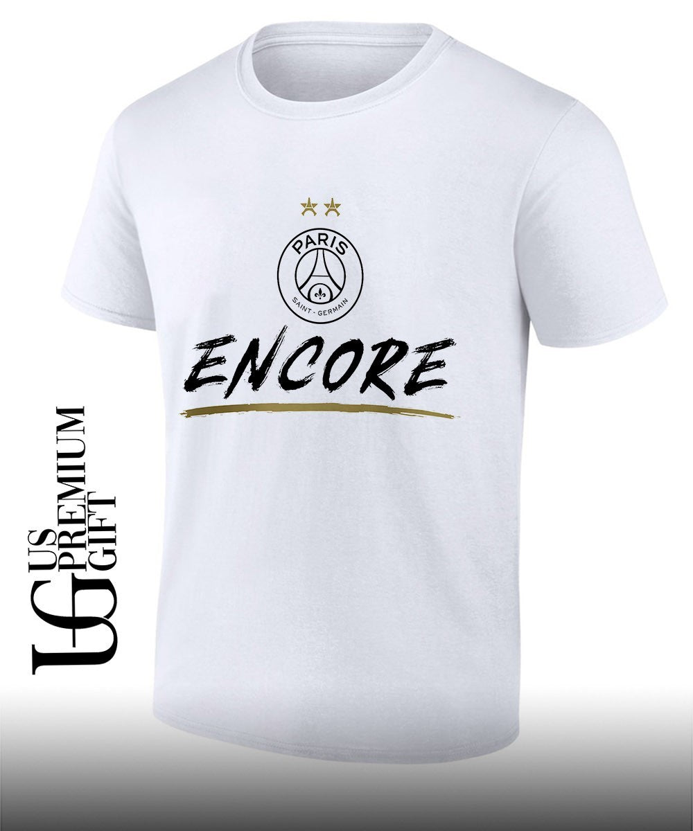 Paris Saint-Germain Encore 2026 logo shirt
