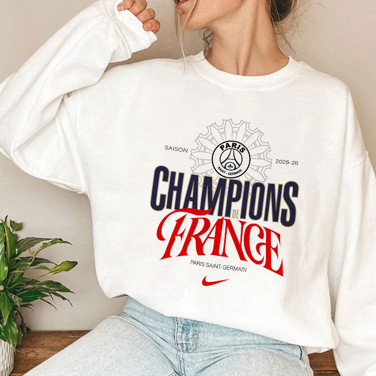 Paris Saint Germain Ligue 1 Winners Champions De France 2026 T Shirt