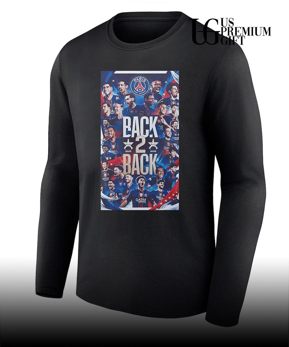 Paris Saint-Germain UEFA Champions back-to-back T-shirt