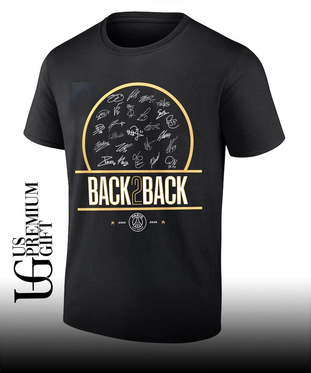 Paris Saint-Germain back 2 back Champions signature 2026 shirt