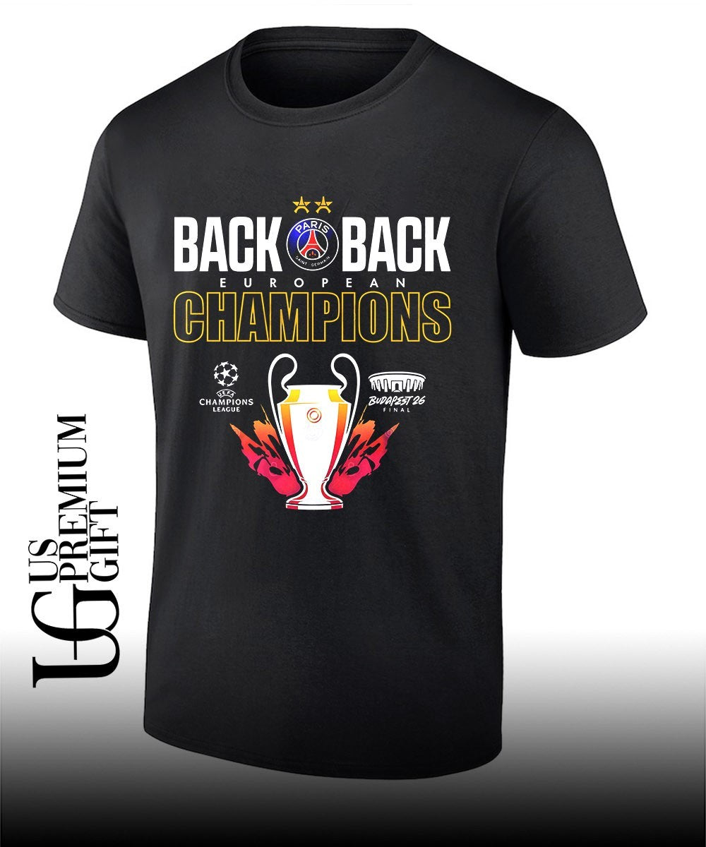 Paris Saint-Germain back to back UEFA Champions 2026 trophy shirt