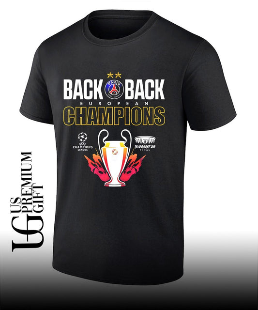 Paris Saint-Germain back to back UEFA Champions 2026 trophy shirt