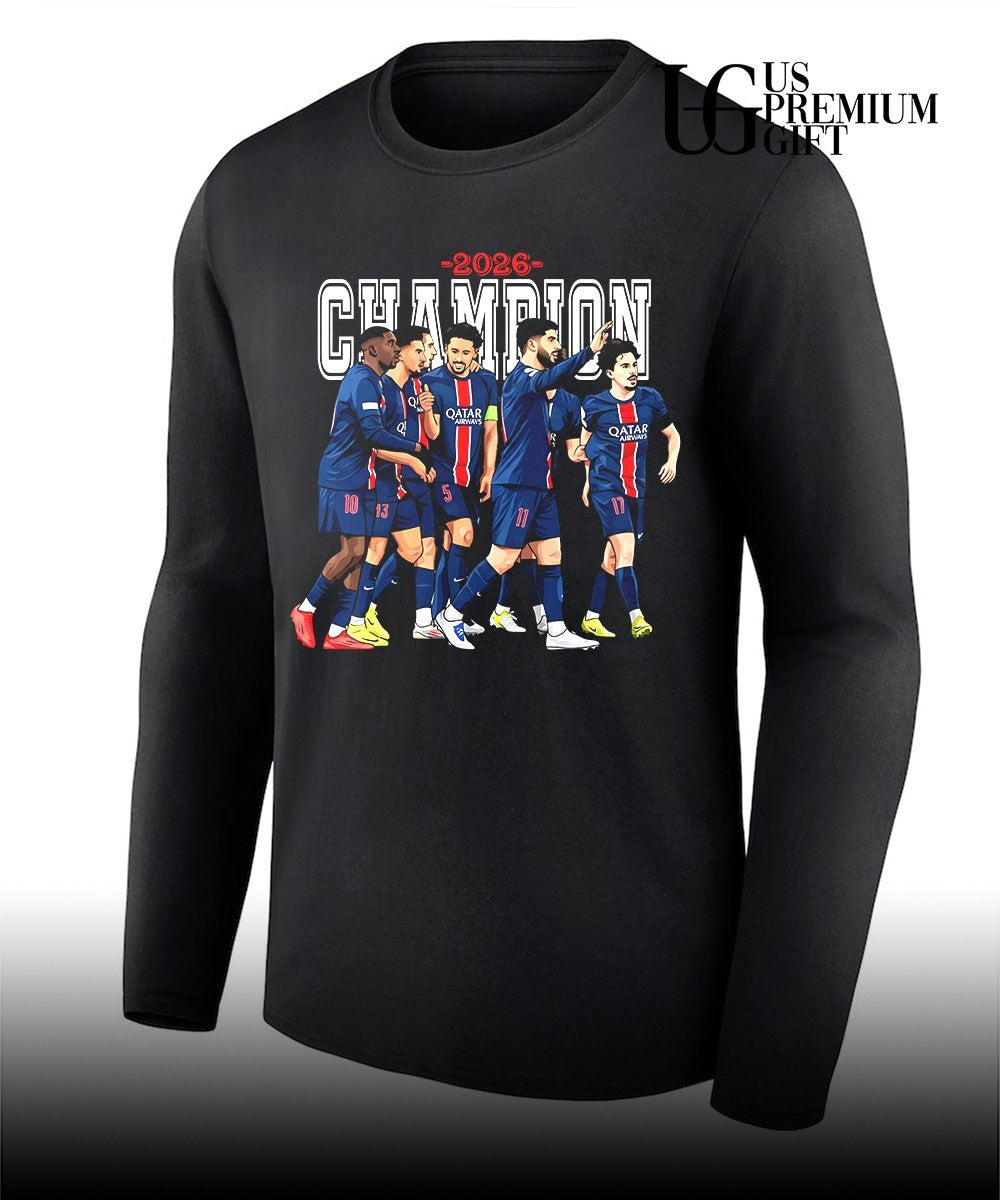 Paris Saint-Germain players Champions League Winners 2026 shirt