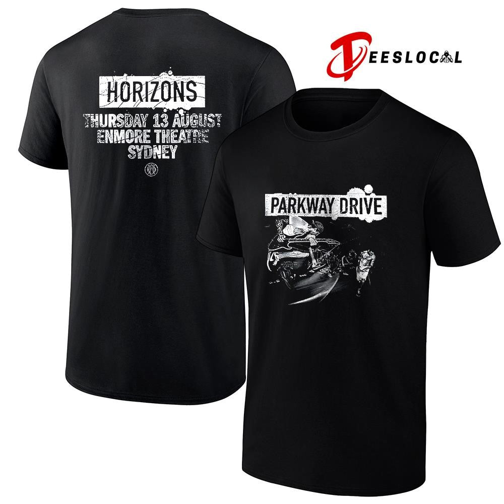 Parkway Drive Killing Horizons tour Sydney Australia Enmore theater with Horizons shirt