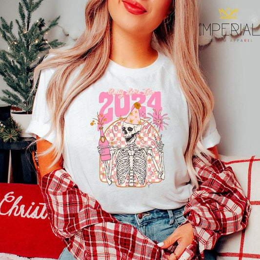 Party Like It's 2024 T-Shirt, New Years Eve Sweatshirt, NYE Sweatshirt, 2024 Sweatshirt