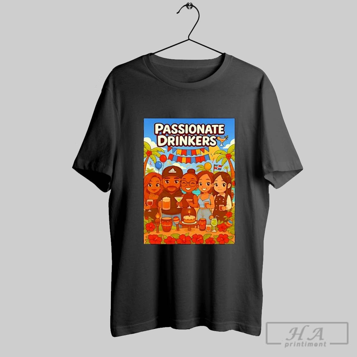 Passionate Drinkers Photo Cartoon