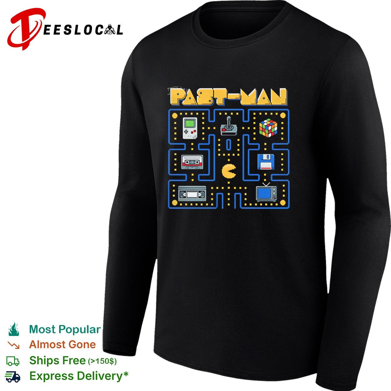 Past Man retro maze shirt