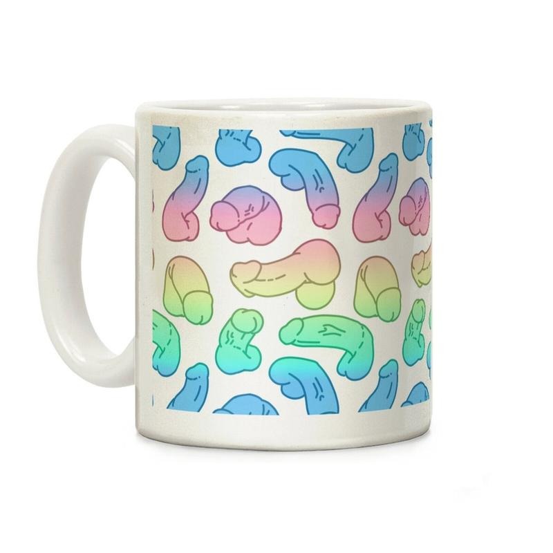 Pastel Penis Pattern Coffee Mug 11oz-15oz, funny Coffee Mug, Gift Ideas