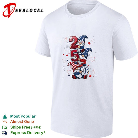 Patriotic Gnomes 250 Years of Independence Fourth of July America USA shirt