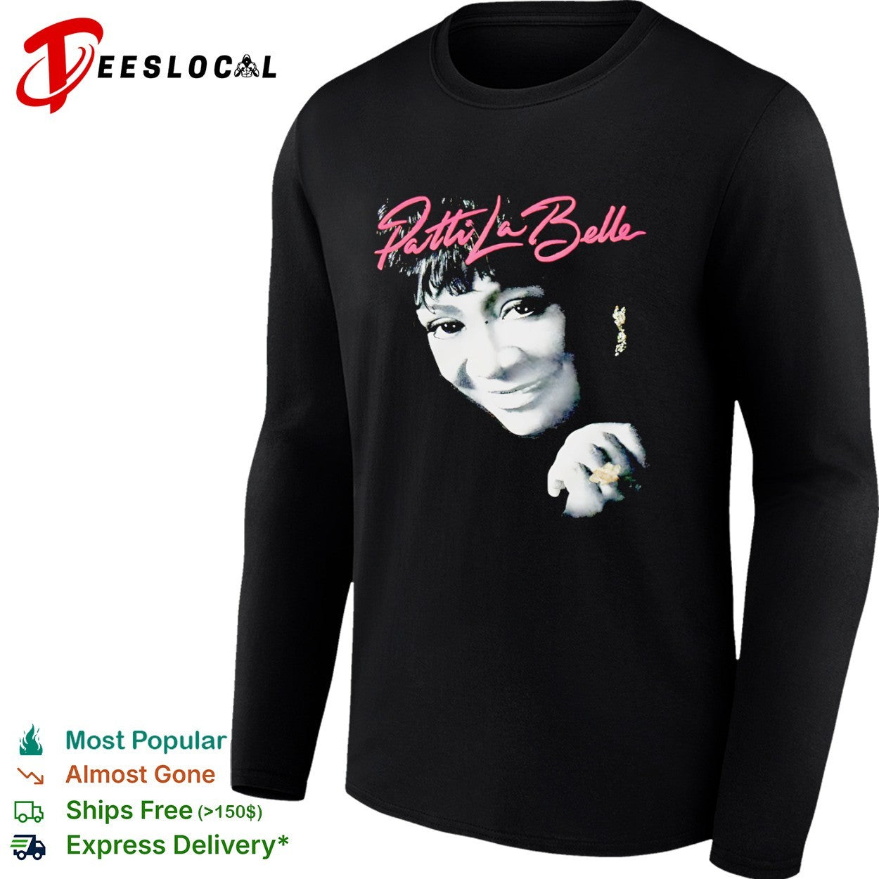 Patti LaBelle Black and White Portrait Shirt