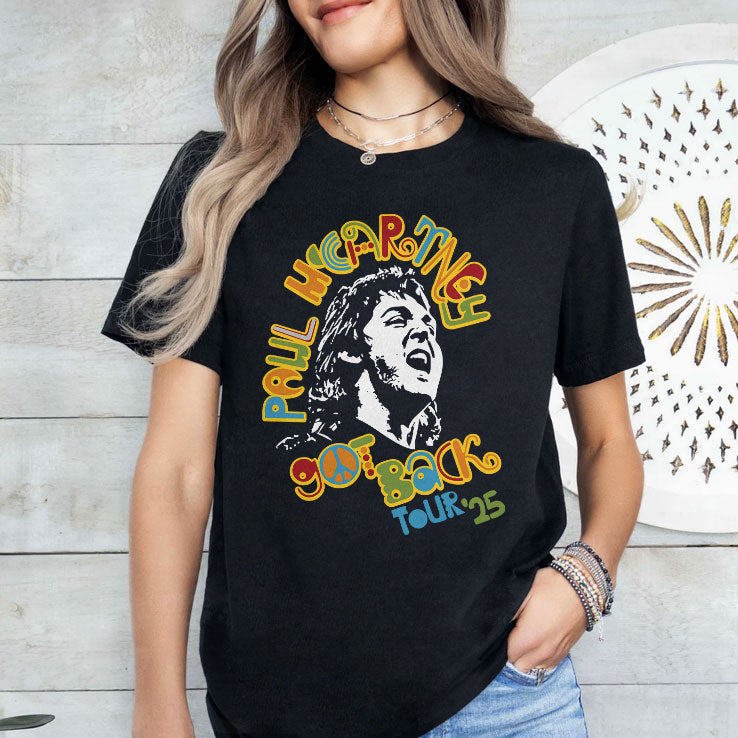 Paul McCartney Got Back Tour 2025 T Shirt
