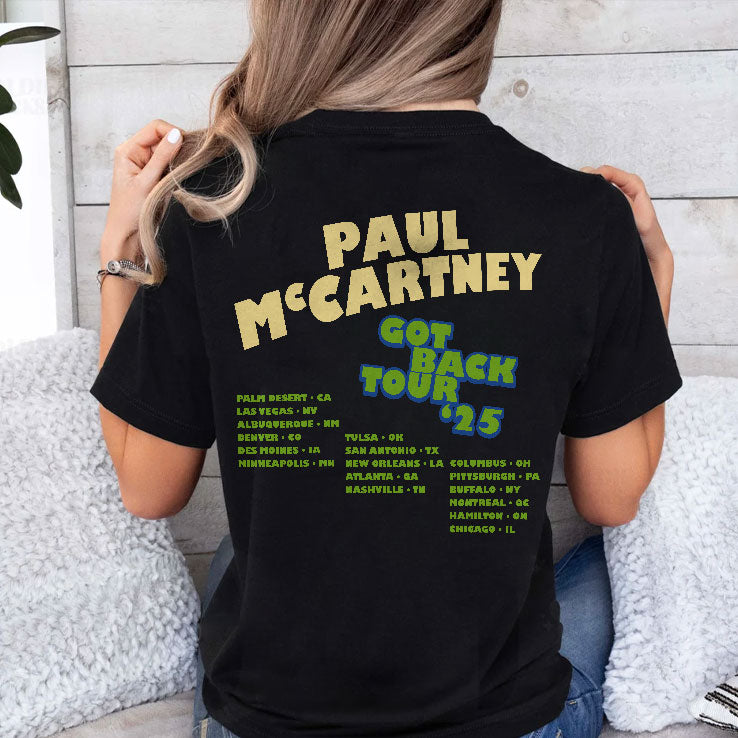 Paul McCartney Got Back Tour 2025 T Shirt