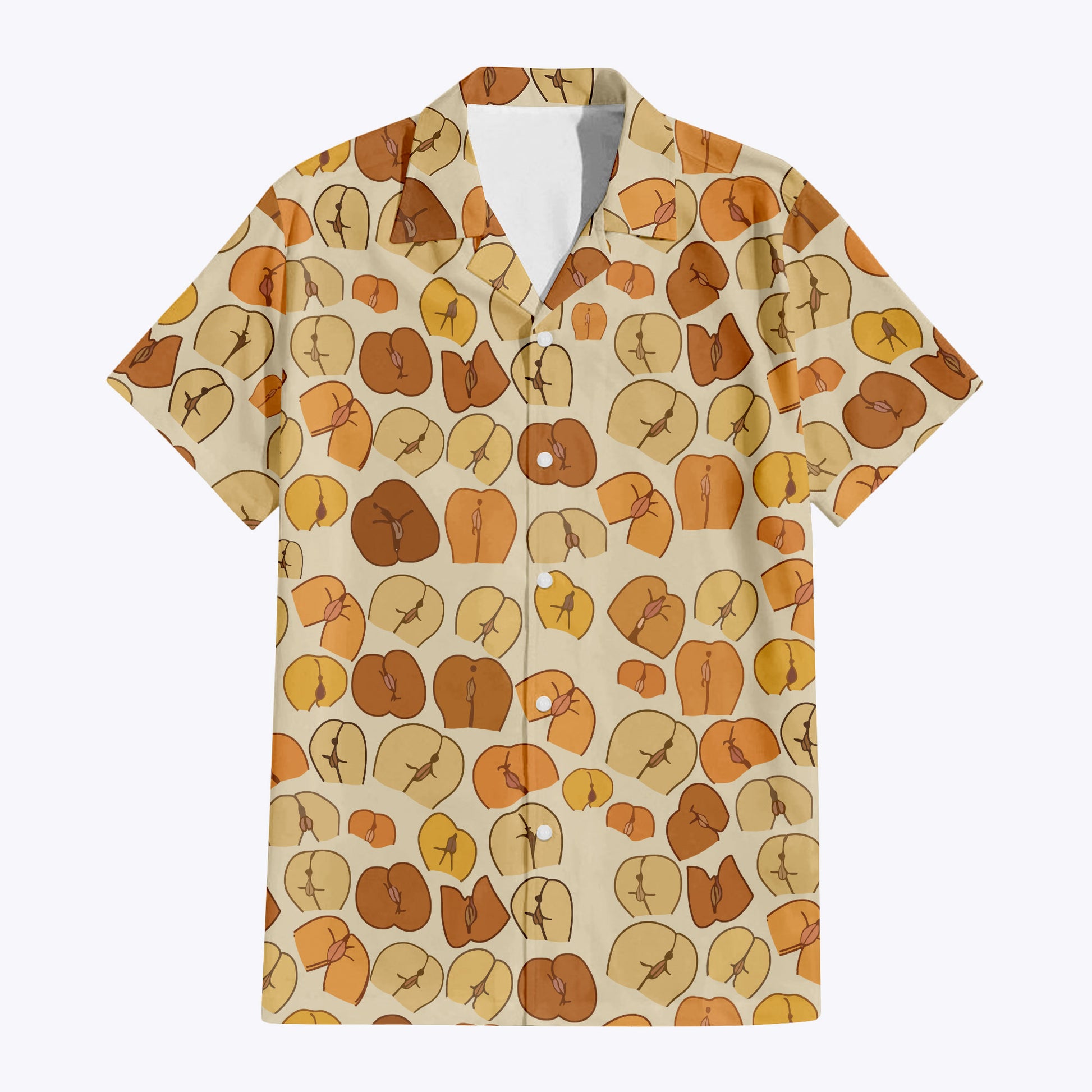 Peaches Butt Hawaiian Shirt