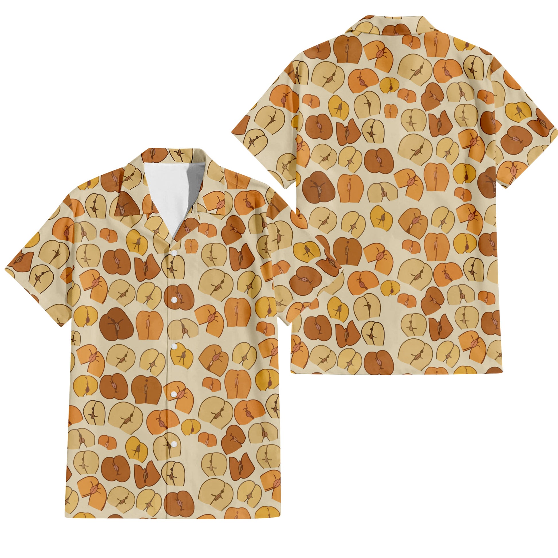 Peaches Butt Hawaiian Shirt