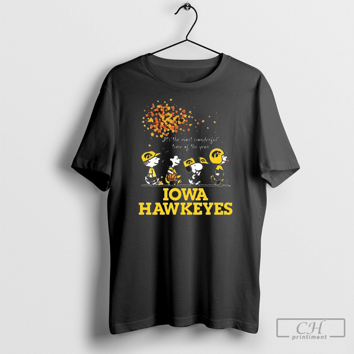 Peanuts Its The Most Wonderful Time Of The Year Iowa Hawkeyes T Shirts