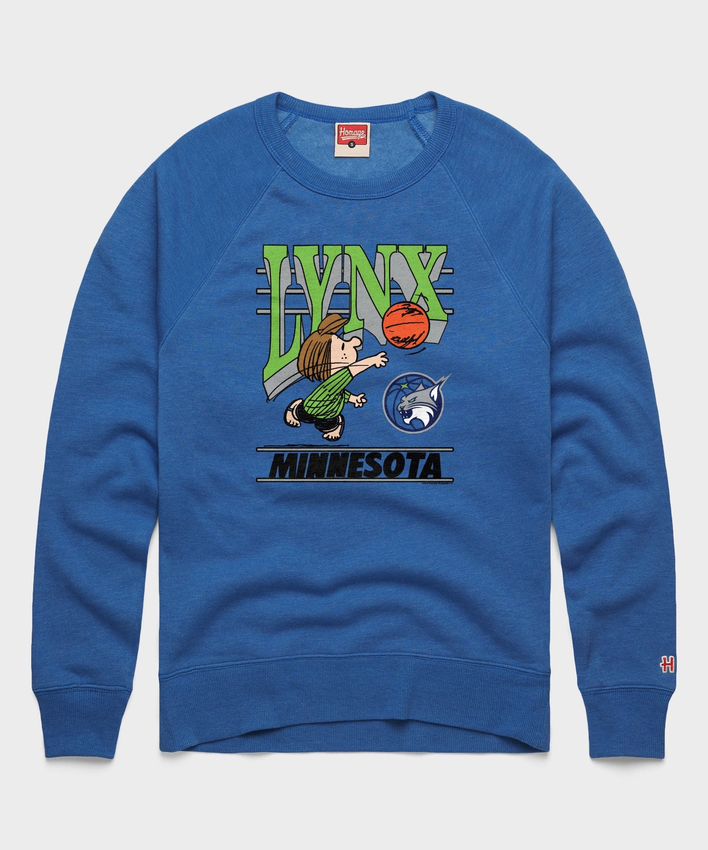 Peanuts Peppermint Patty x Minnesota Lynx Crewneck