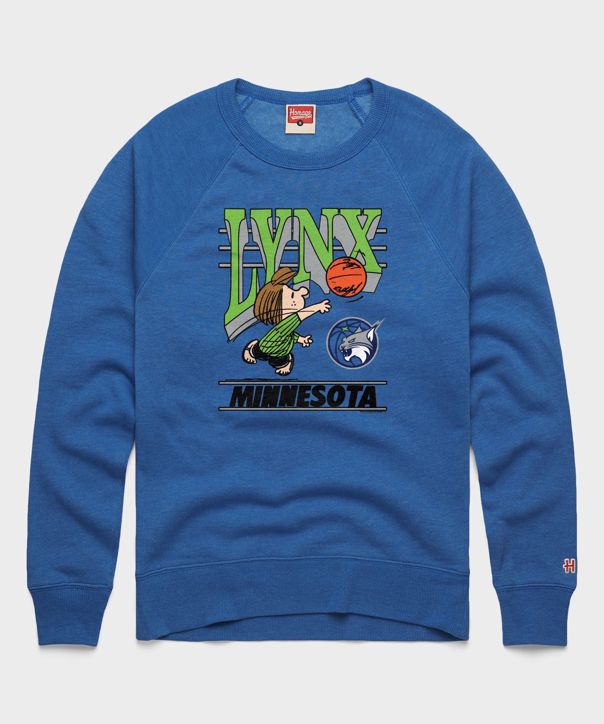 Peanuts Peppermint Patty x Minnesota Lynx Crewneck