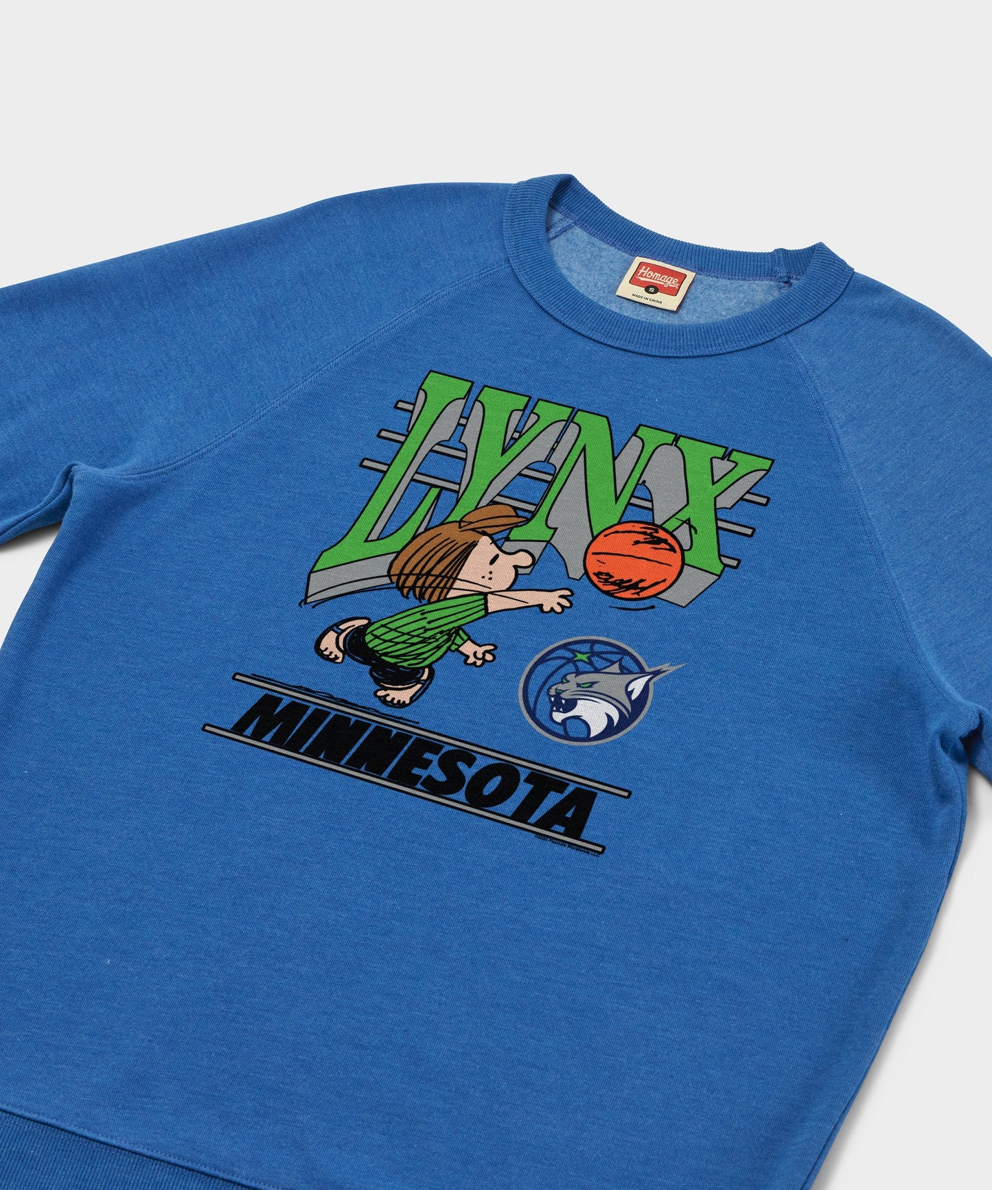 Peanuts Peppermint Patty x Minnesota Lynx Crewneck